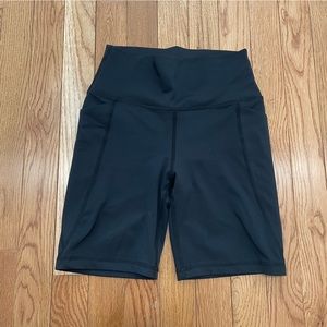 Senita Athletics Lux High Waited Rio Shorts (7 in. Inseam with Pockets)